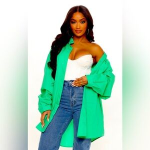 Fashion nova button down shirt